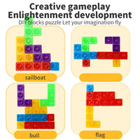 Transparent Magic Tetris Block Game