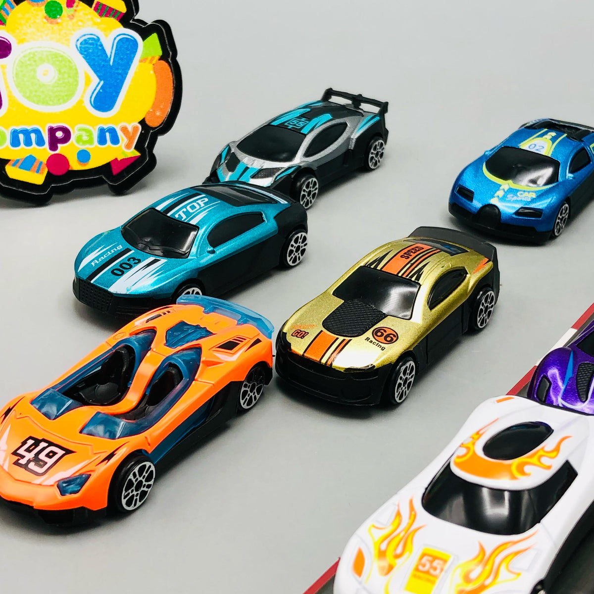 10Pcs Mini Alloy Cars With Launcher