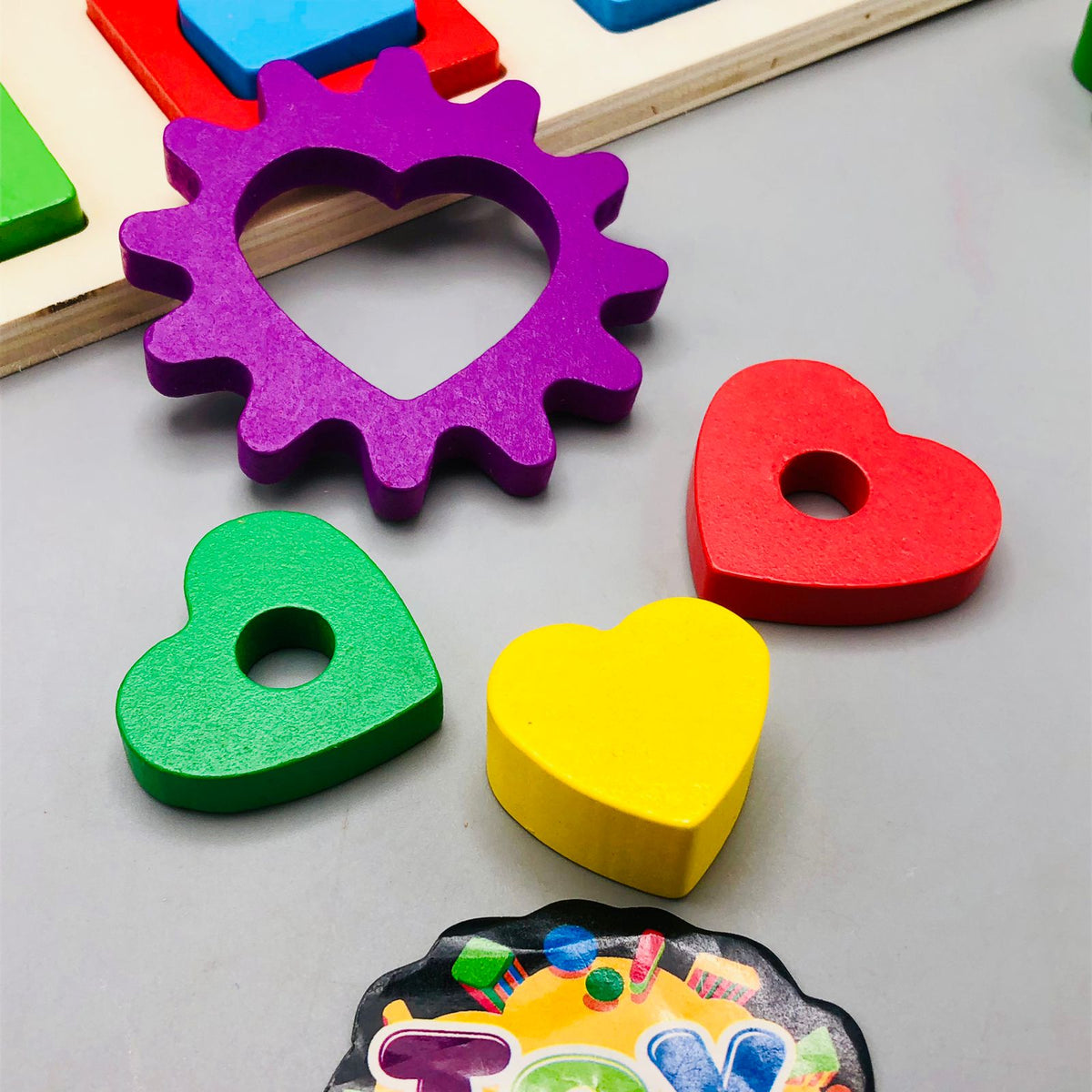 Wooden Montessori Gear Matching Board