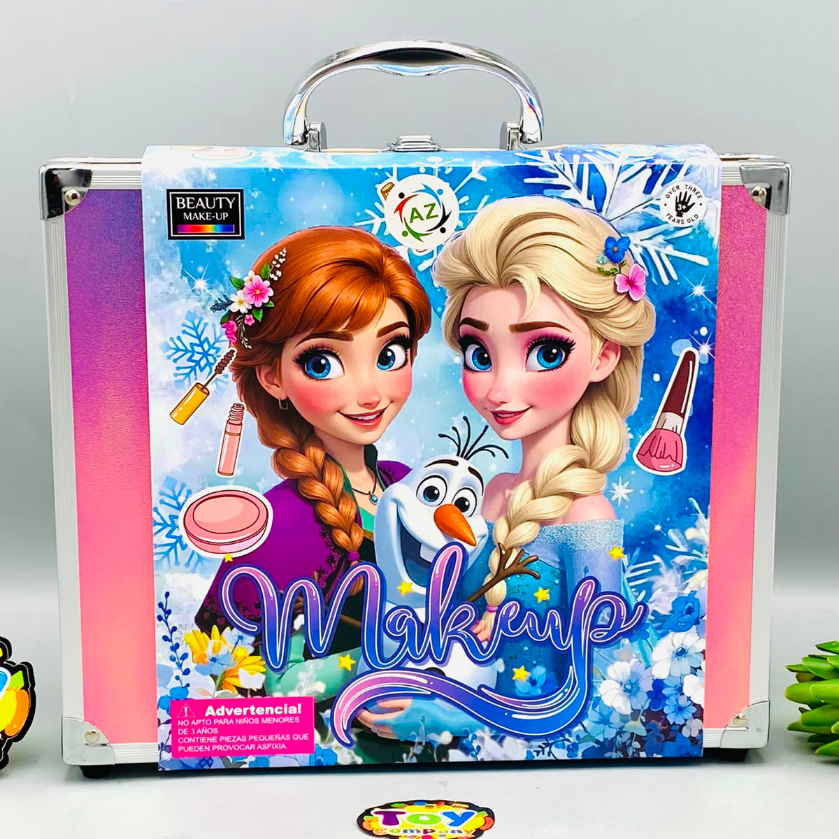 34Pcs Realistic Disney Princes Makeup Briefcase