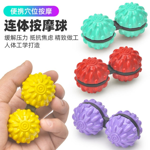 2 in 1 Anti Stress Massage Fidget Spinner Ball