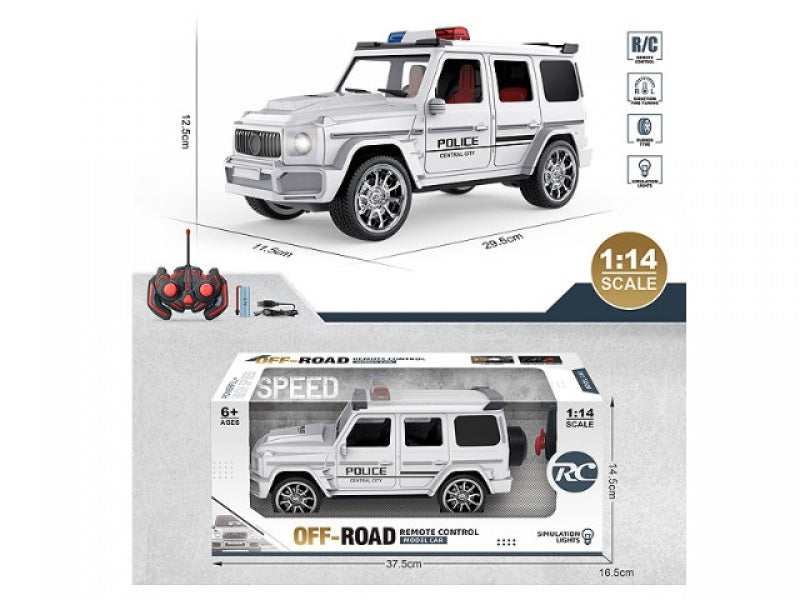 1:14 RC Police Off-Road Jeep Model