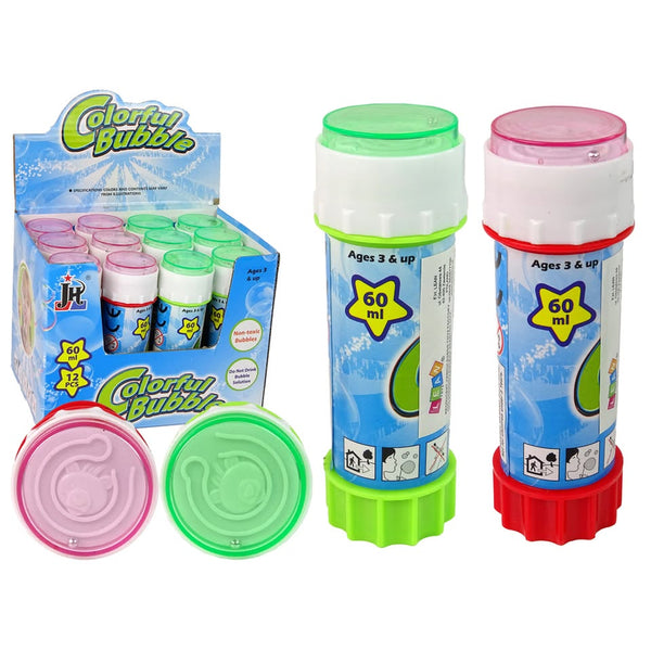 60ml Soap Colorful Bubble Liquid Bottle