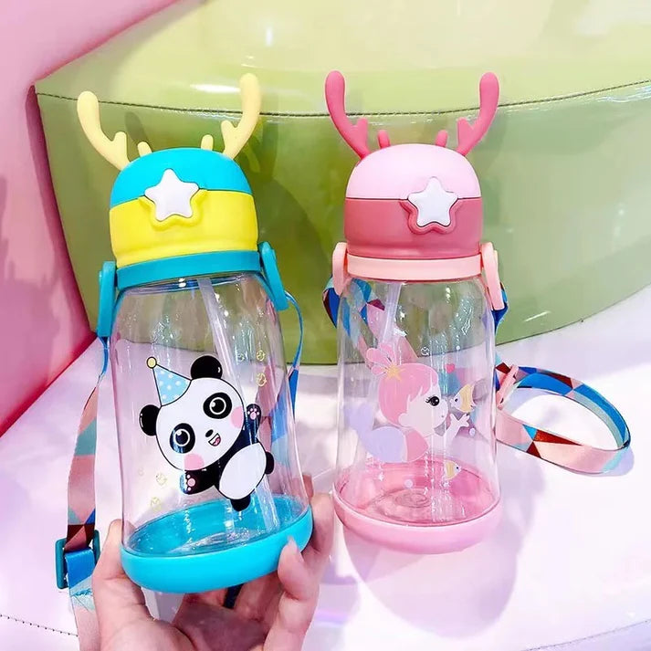 600ml Premium Transparent Sipper Water Bottle