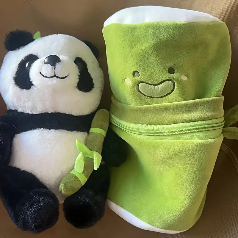 8* Inches Cute Stuff Bamboo Panda Pillow