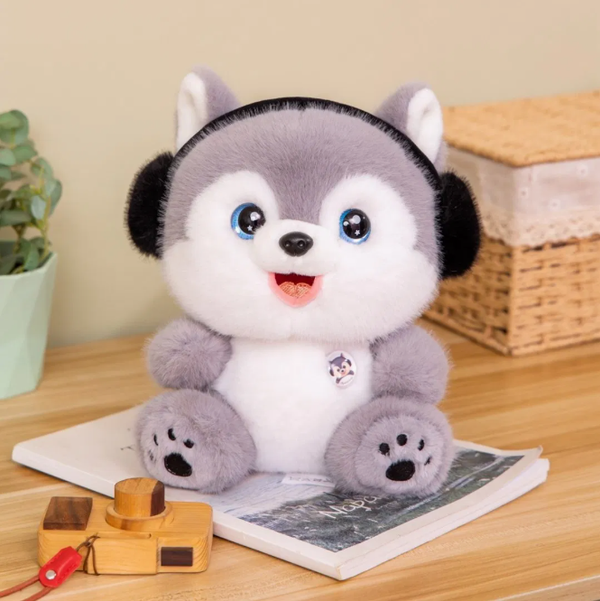 35cm Premium Headphone Dog Stuff Toy