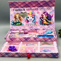 30Pcs Realistic Unicorn & Mermaid Makeup Jewellery Kit