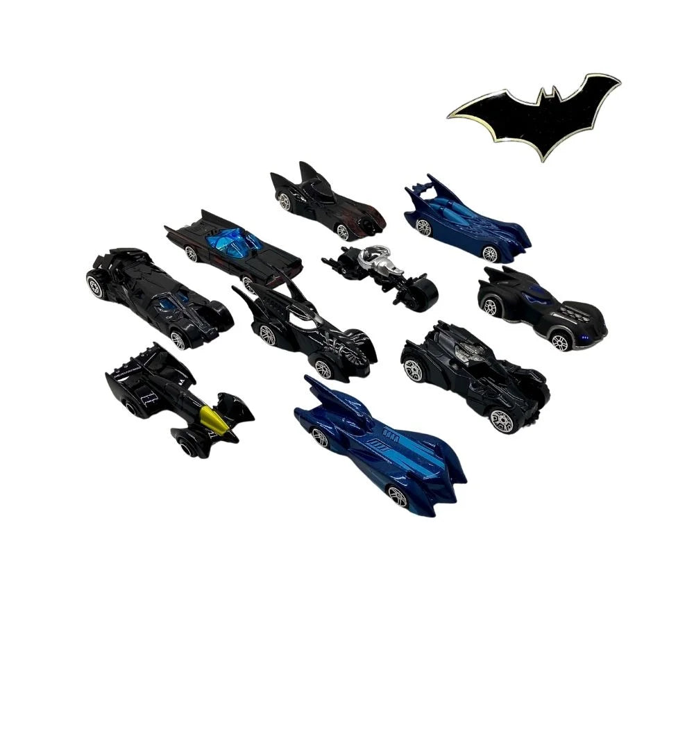 1:64 Diecast Mini Batman Inertial Cars Set - 10Pcs