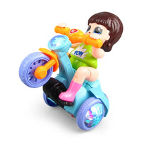 Thumbnail for Electric Girl Riding Stunt Tricycle With Light & Music