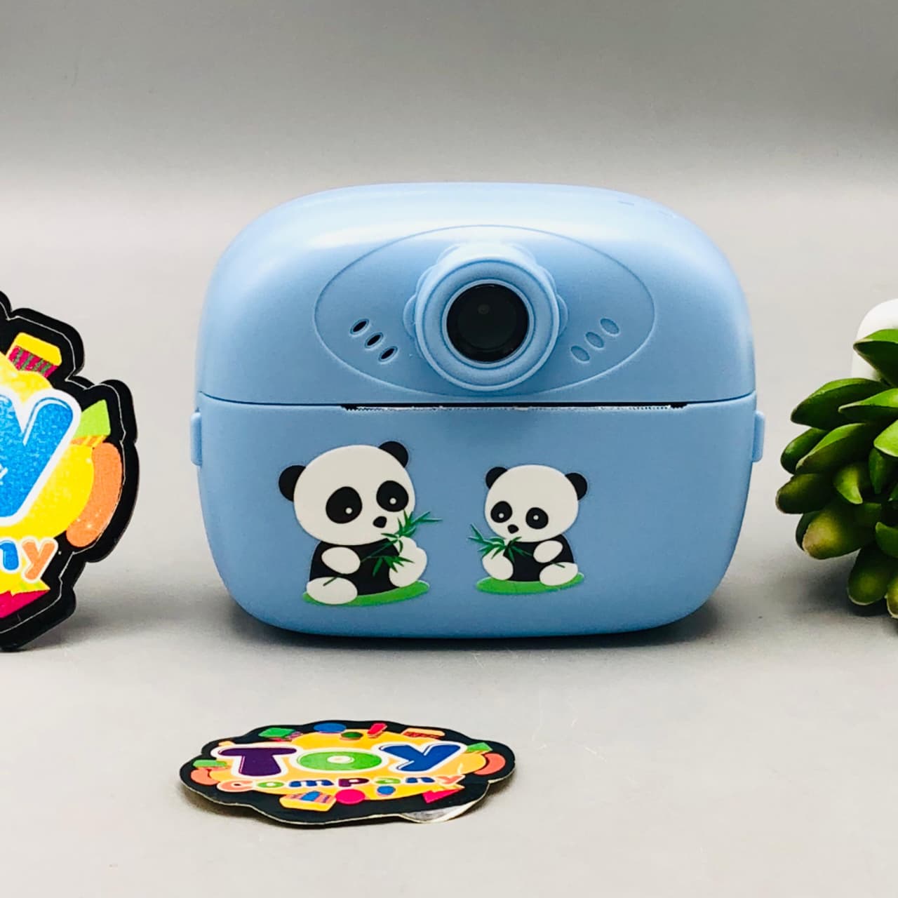Kids Cute Panda Themed Instant Digital Print Camera - Blue