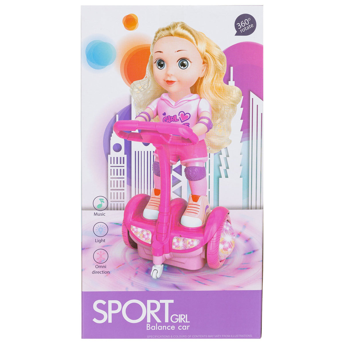 Sport Girl Balance Car With Lights & Music
