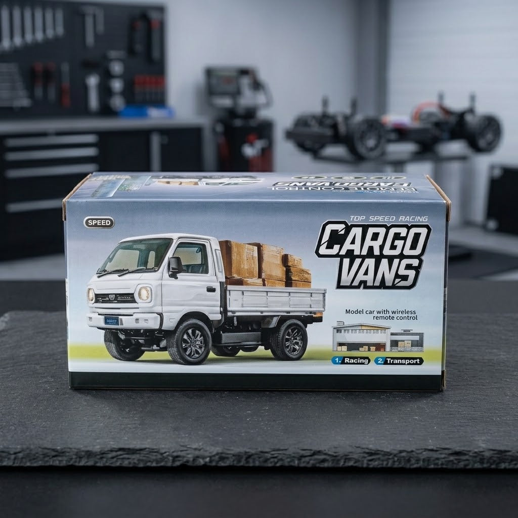 Remote Control Mini Cargo Pickup Truck With Headlights