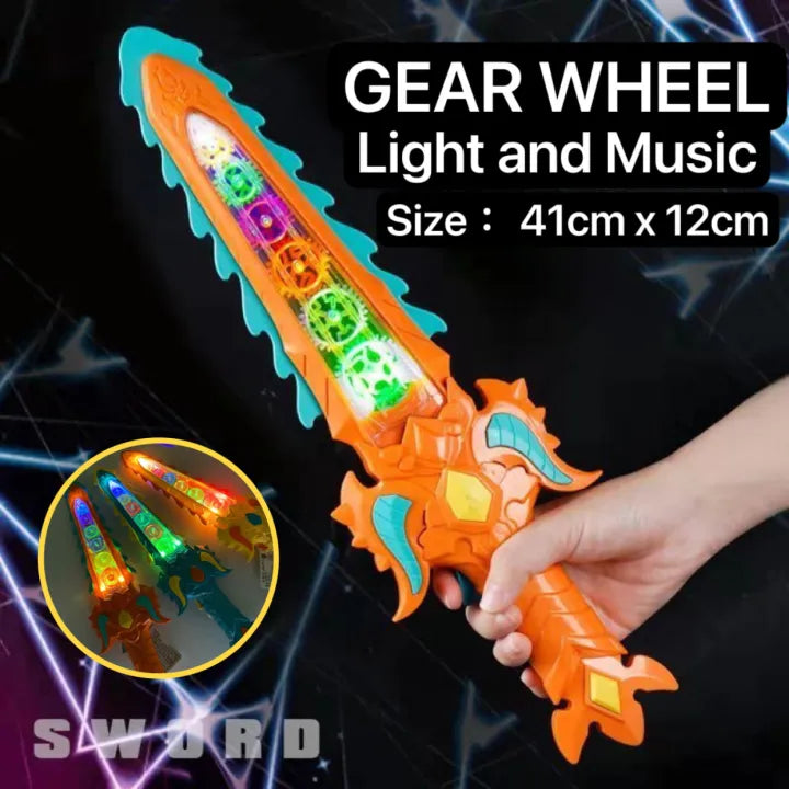 Electric Gear Sword Light & Sound Toy