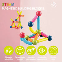 25Pcs Magnetic Puzzle Sticks Set