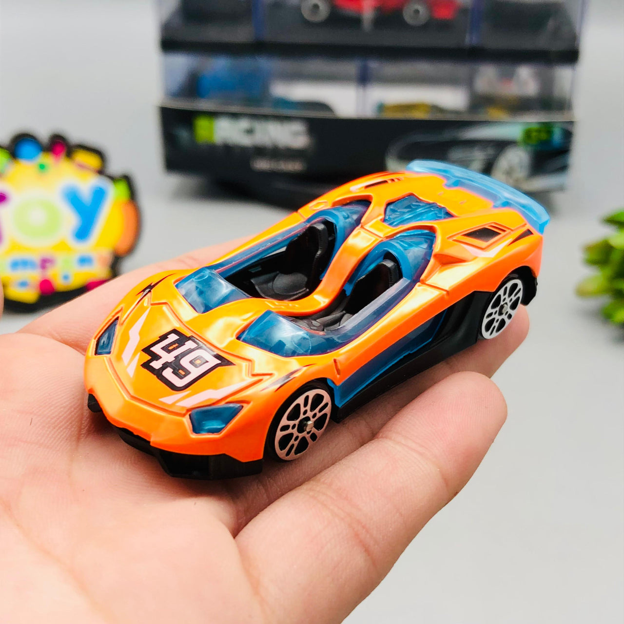 36Pcs Mini Diecast Cars Set With Acrylic Display Box