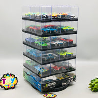 36Pcs Mini Diecast Cars Set With Acrylic Display Box