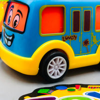 Kids Mini ABS Pullback Bus - 1Pc