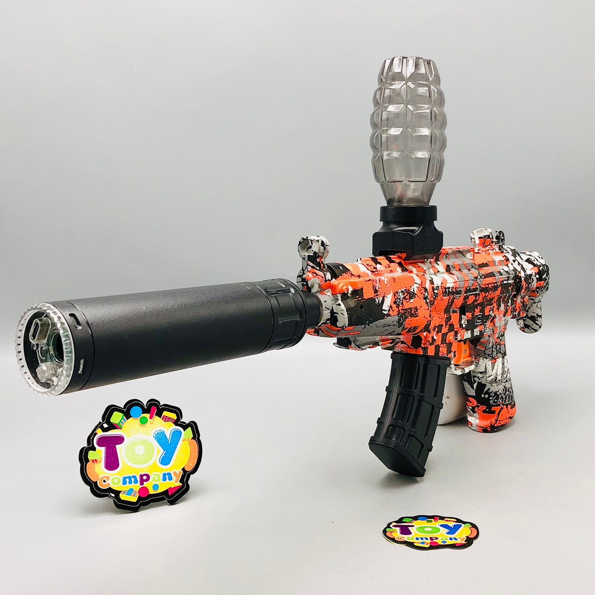 MP5 Water Bullet Shooting Gun With Colorful Lights Silencer