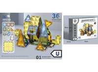 36Pcs DIY Diamond Design Magnetic Tiles Building Blocks