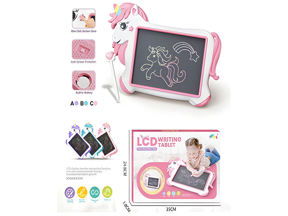 Kids Unicorn Themed LCD Writing Tablet