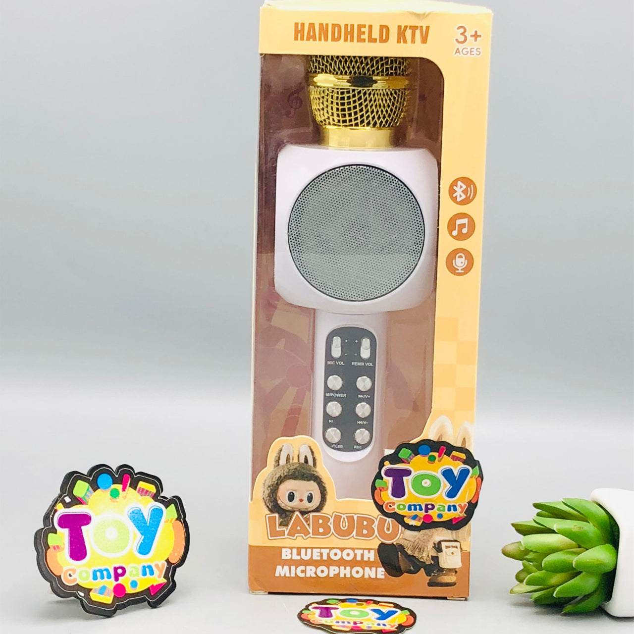 Rechargeable Labubu Handheld Bluetooth Microphone