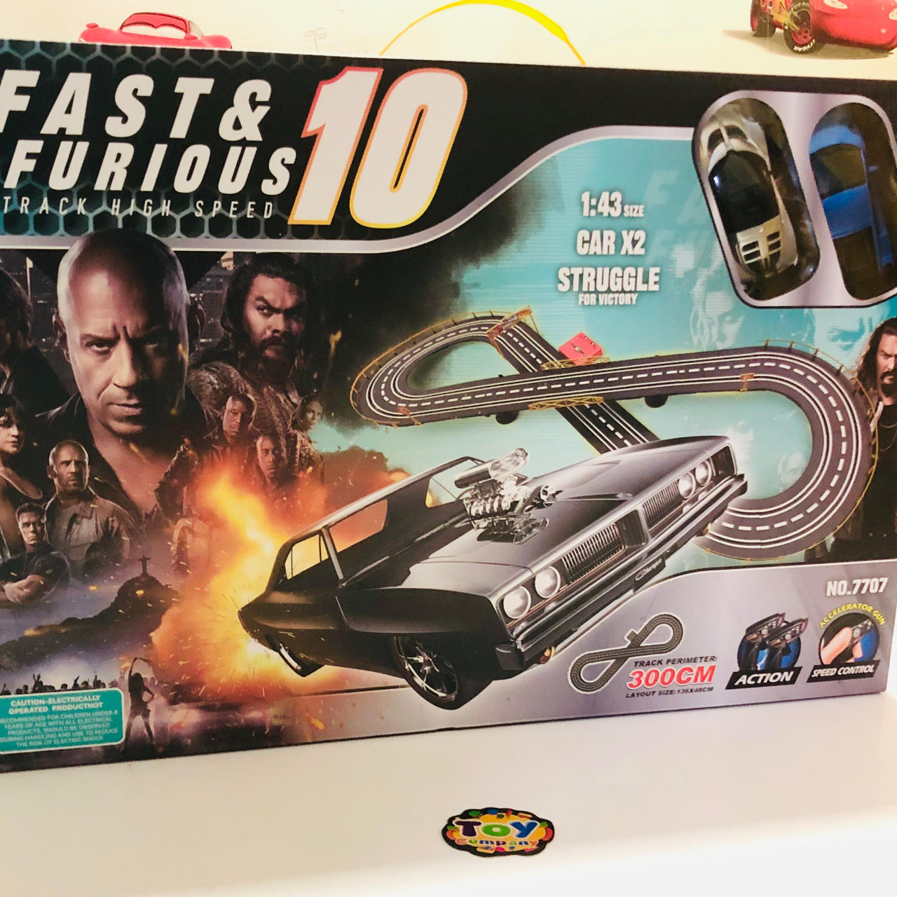 1:43 300cm Fast & Furious Top Turbo Racing Car Track Set