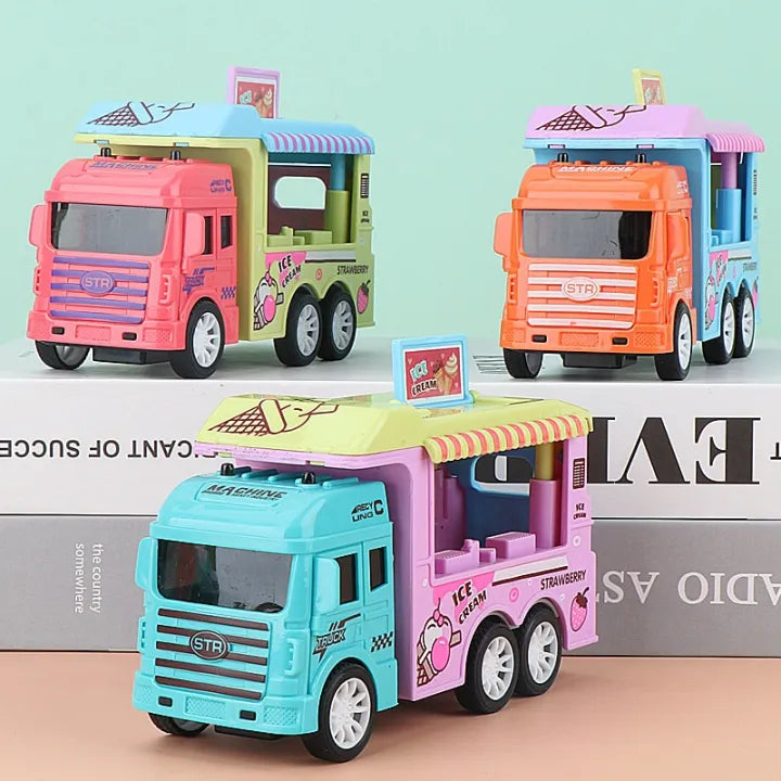 1Pc ABS Inertial Fun Dessert & Fast Food Selling Car Toy - Assortment