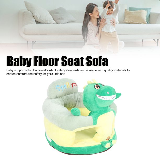 Dinosaur Design Fluffy Plush Sofa Seat For Babies