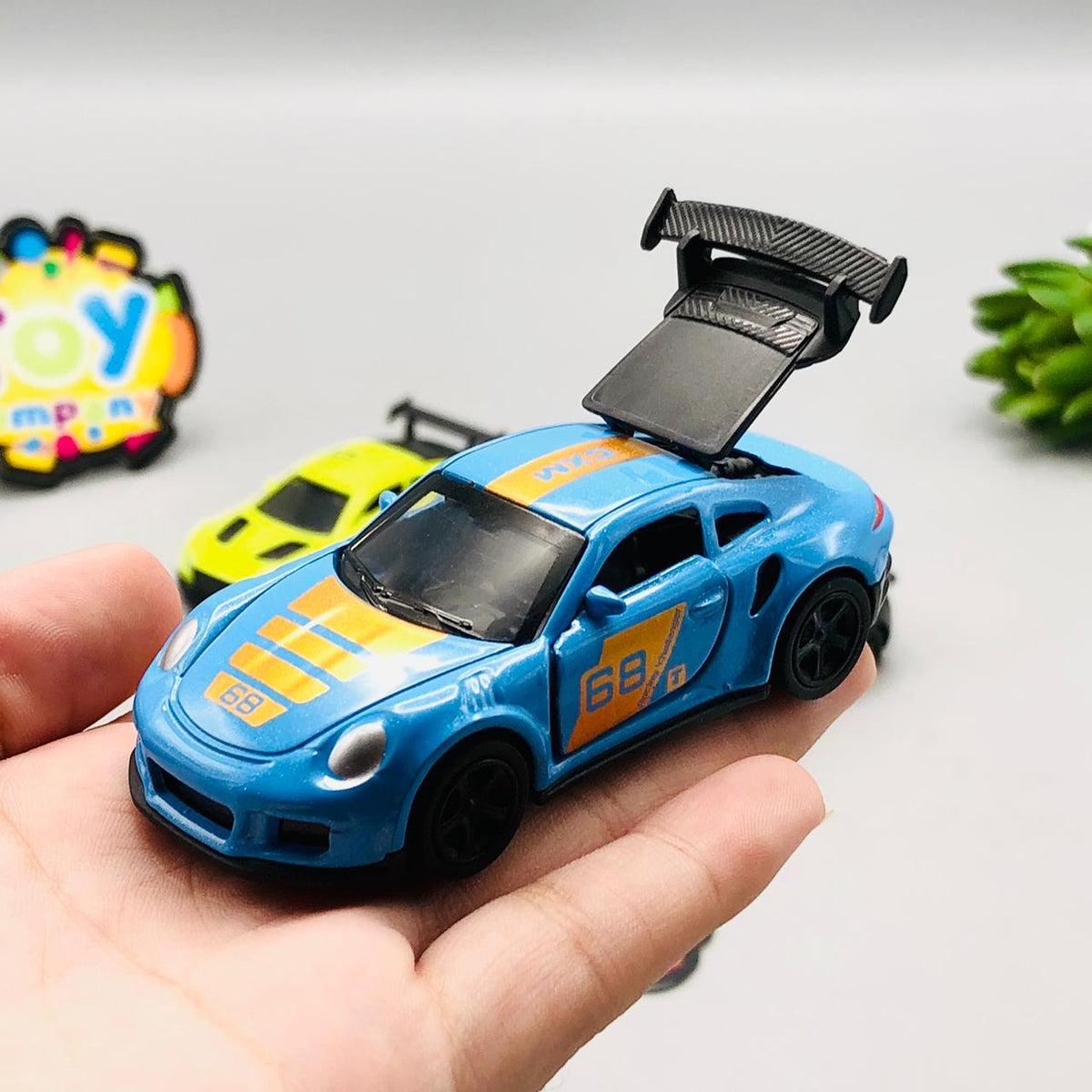 1:64 Mini Diecast Pullback Racing Cars Set - 4Pcs