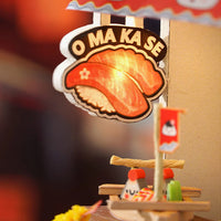 DIY Miniature Revolving Food House With LED Lights