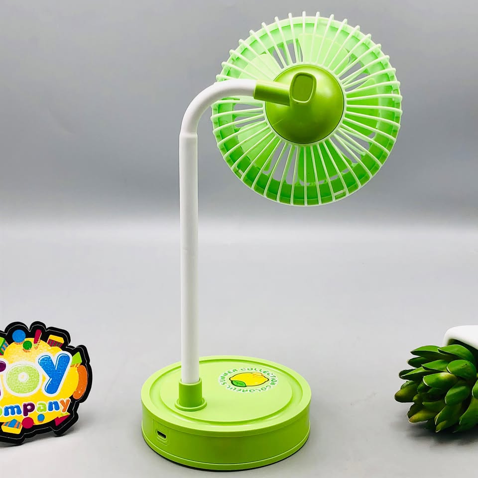 Rechargeable Fruit Design Desktop Fan With Light