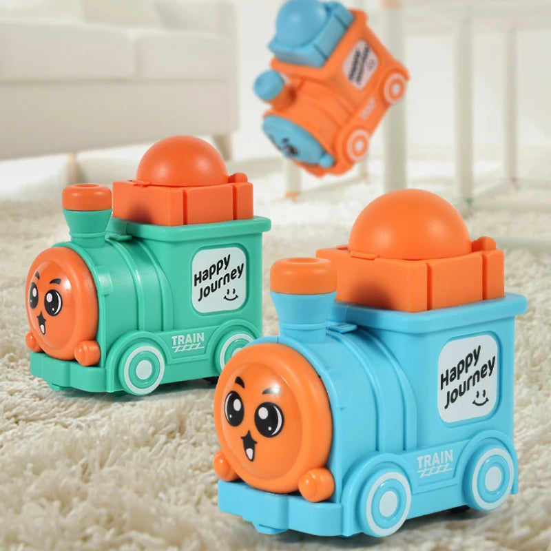 Press & Go Cartoon Mini Train - 1Pc