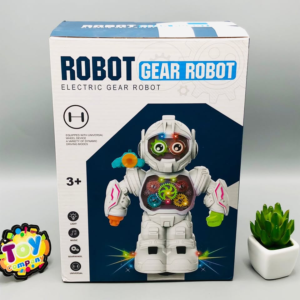 Electric Rotating Gear Robot With Weapon