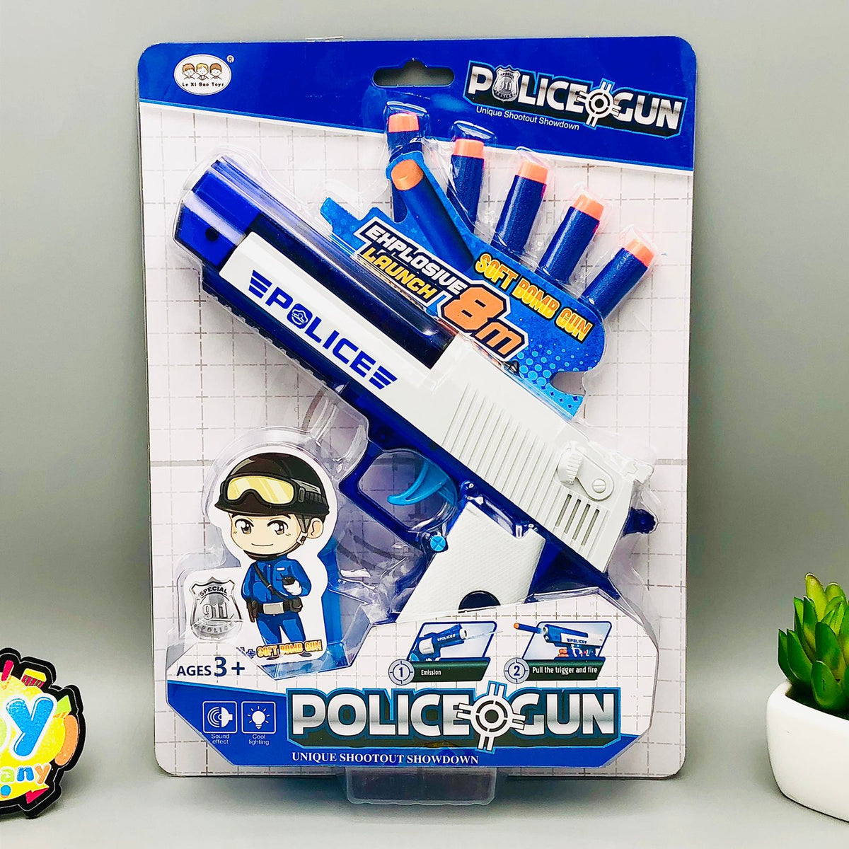 2in1 Manual Police Soft Bullet & Water Emission Gun