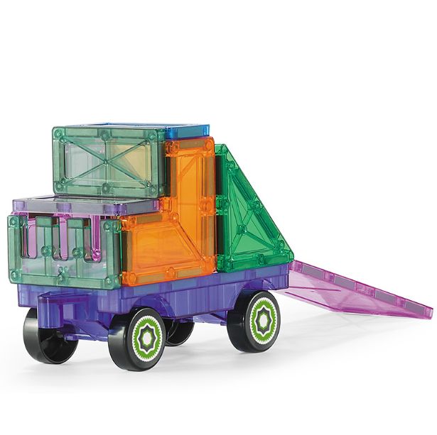 11Pcs Magnetic Tiles Blocks Traffic Set