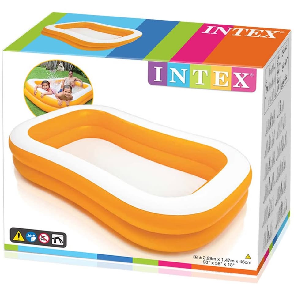 Intex Mandarin Swim Center Family Swimming Pool - 90"x58"x18"
