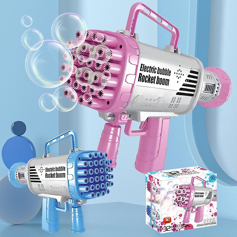 Rechargeable Rocket Launcher Colorful Bubble Gun