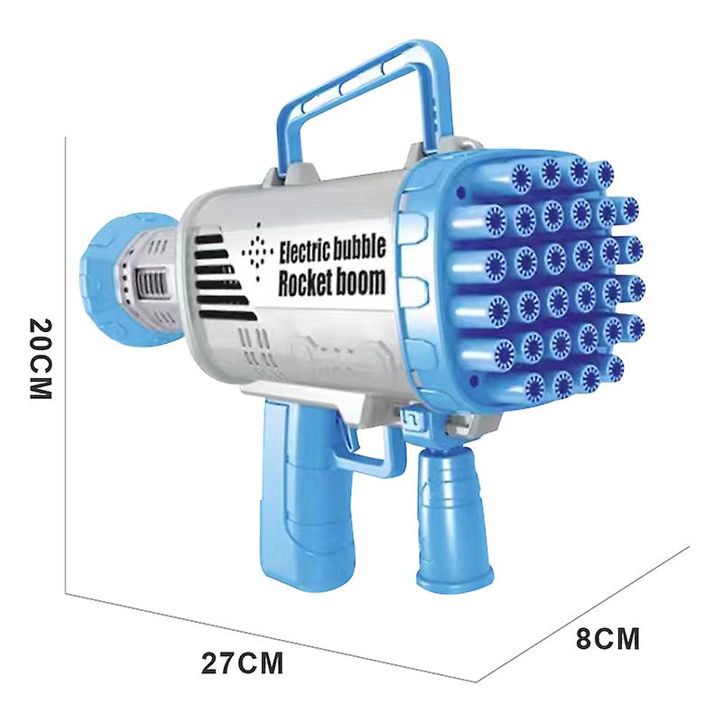 Rechargeable Rocket Launcher Colorful Bubble Gun