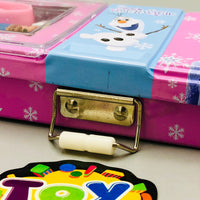 Tin Geometry Box With Stationary Set For Girls - Assortment