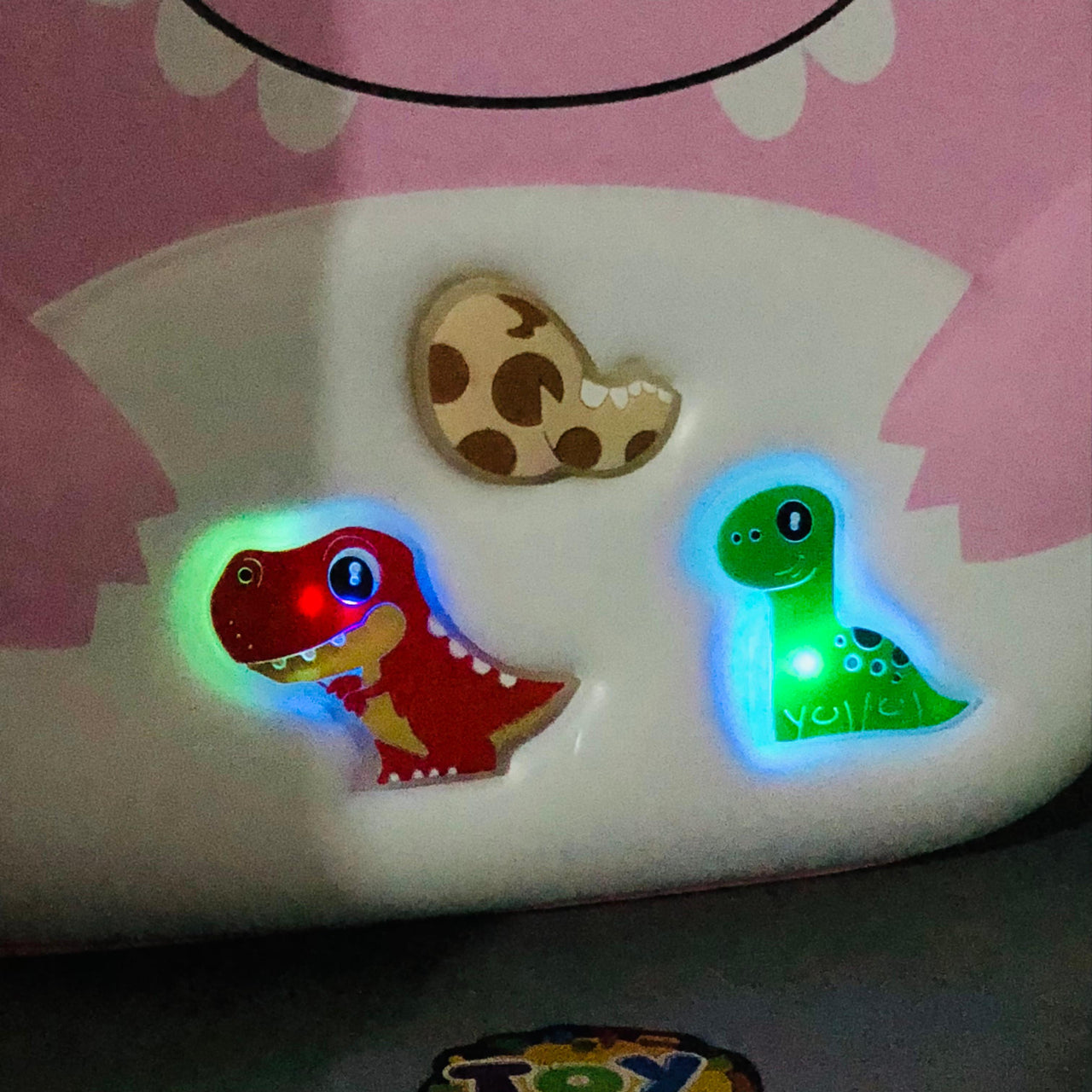 Luminous Dinosaur 3D Shell Kids Picnic Backpack