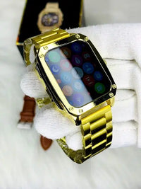 Thumbnail for Gen-10 Smart Metal Watch With Gold & Lather Belt