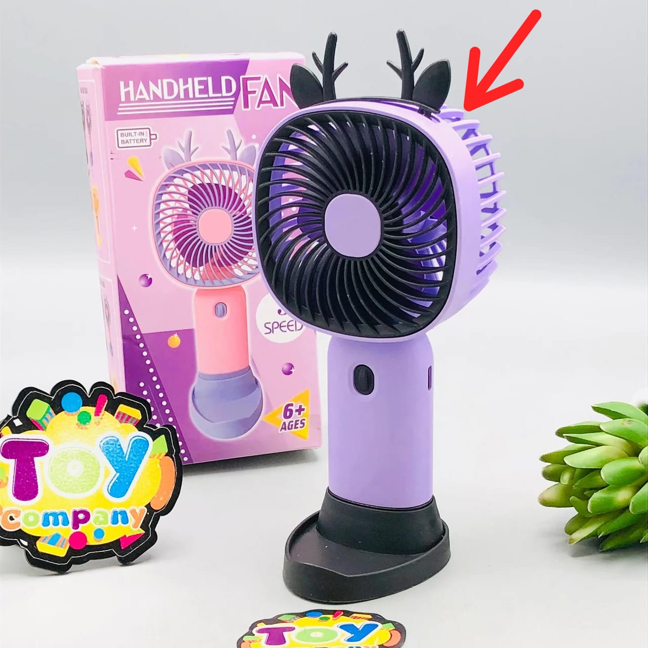Rechargeable Three Gear Wind Speed Tabletop Fan - Minor Fault