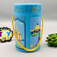 Kids Prayer Rug Mat With Prayer Beads - Blue