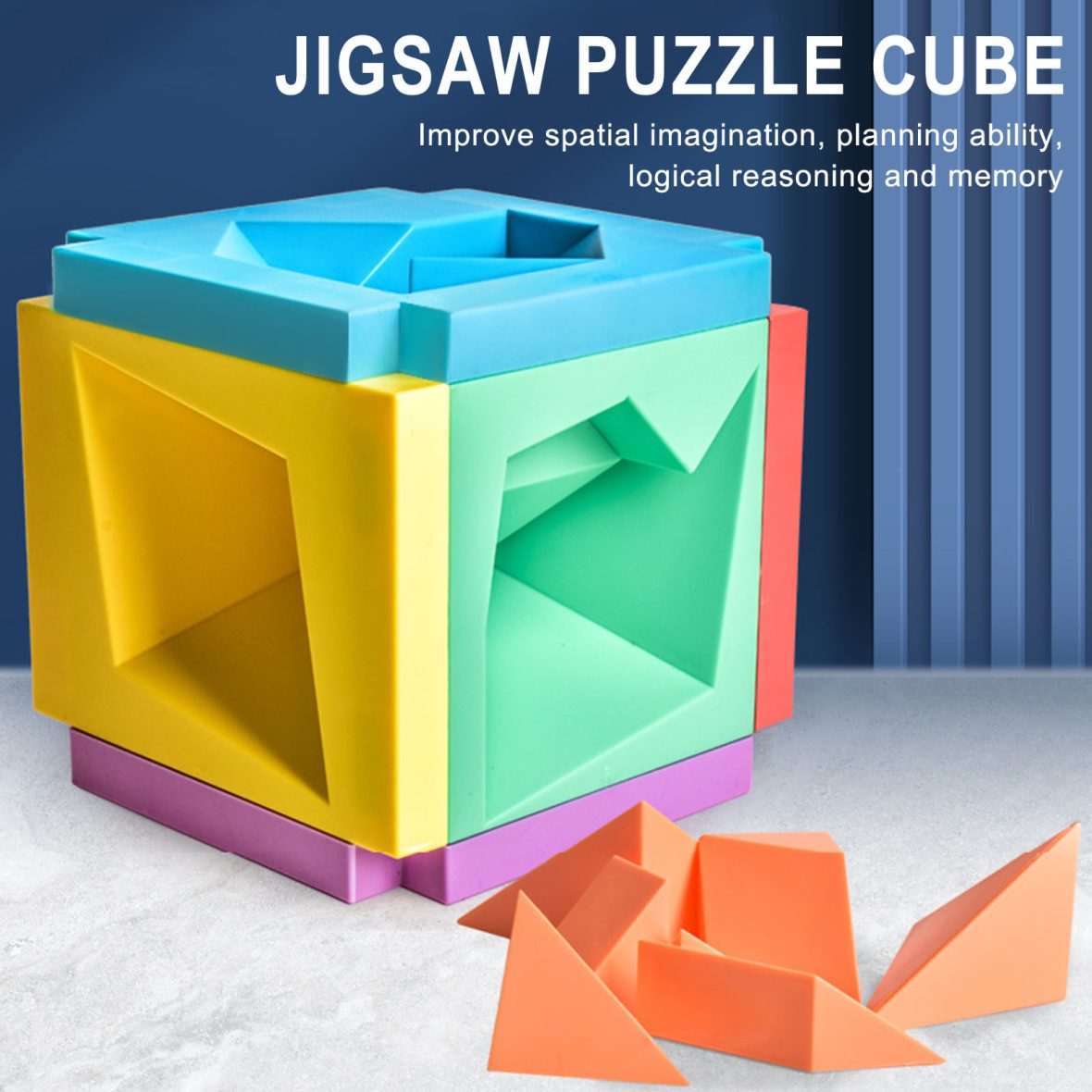 3D Tangram Puzzle Cube Game