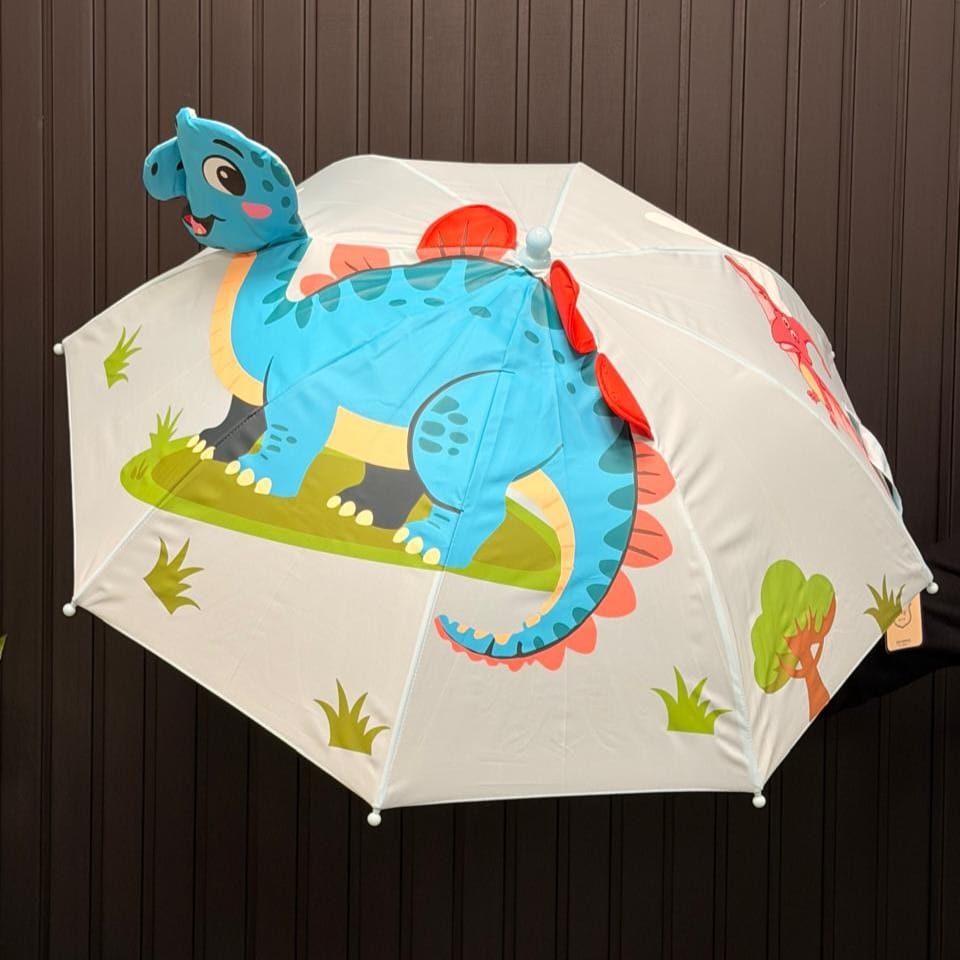 Kids 3D Dinosaur Themed Umbrella