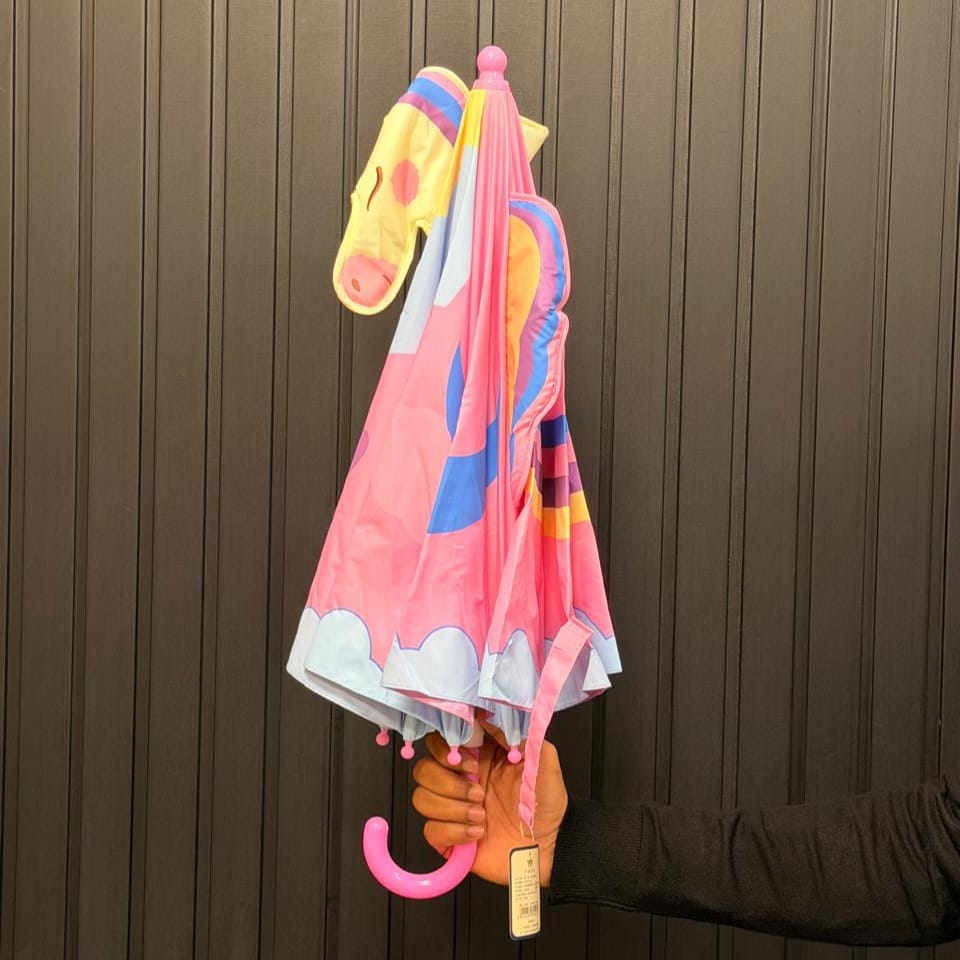 Kids 3D Unicorn Themed Umbrella