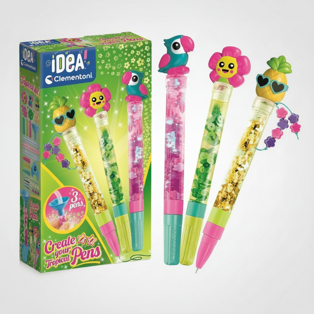 3Pcs DIY Kids Tropical Pens