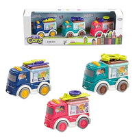 3Pcs Mini ABS Inertial City Cars Set