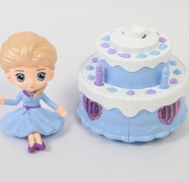 Light & Musical Rotating Cake Girl