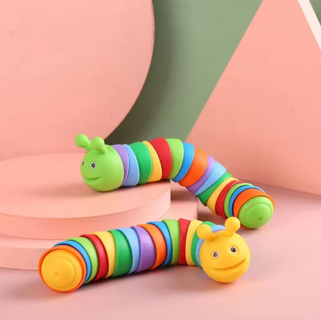 Cute Mini Twisting Colorful Caterpillar Toy